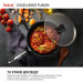 Tefal Kitchenware Мультисковорода Tefal Excellence Fusion, з кришкою, 24см, алюміній, скло, нержавіюча сталь, метал, чорний