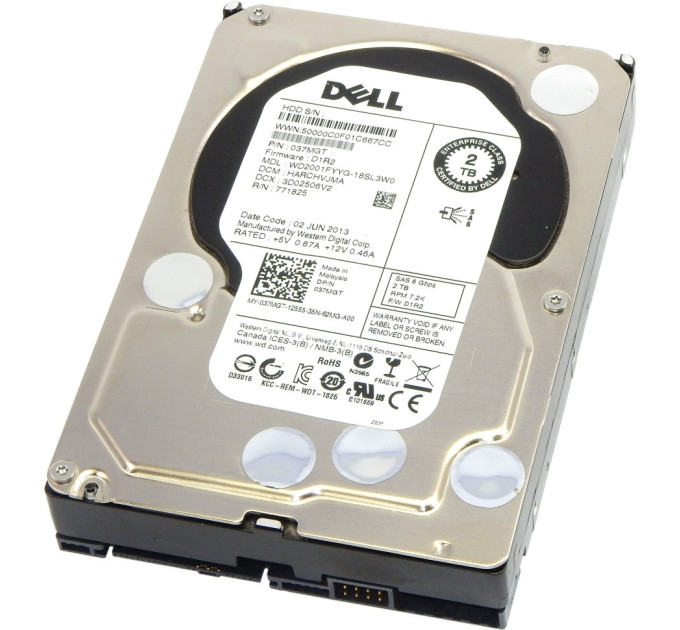 WD HDD 3.5" SAS 2.0TB WD Enterprise Class 7200rpm 32MB (WD2001FYYG)_Refurbished