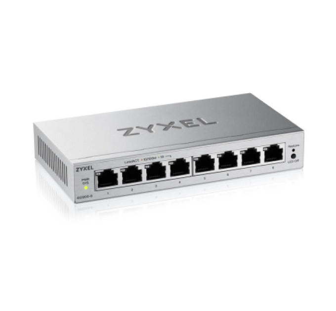 ZyXel Комутатор мережевий ZyXel GS1200-8 v3 (GS1200-8V3-EU0101F)