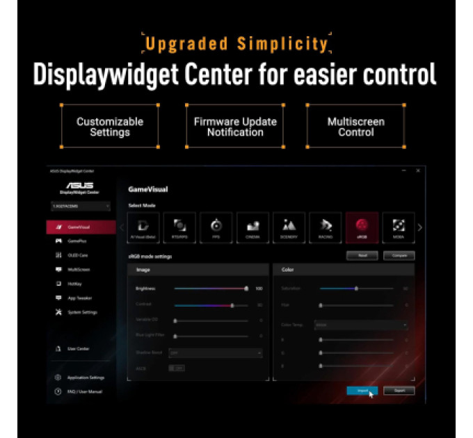 ASUS Монітор ASUS TUF Gaming VG34WQL5A (90LM0CI1-B01171)