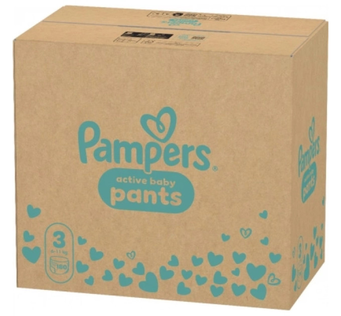 Pampers Підгузки Pampers Active Baby Pants Розмір 3 (6-11 кг) 180 шт (8006530305716)