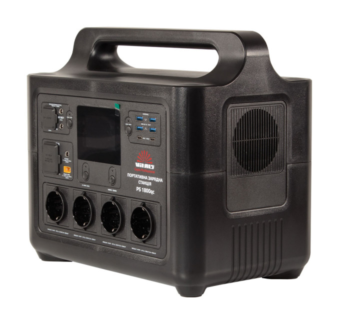 Vitals Портативна електростанція Vitals Professional PS 1800qc 2100Вт, 1536Вт/год, LifePo4, 16.4кг