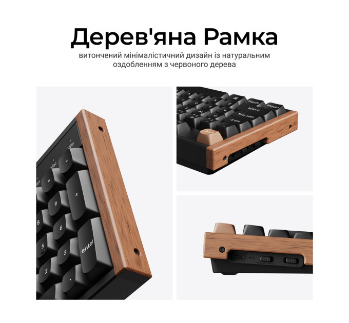Keychron Клавіатура бездротова Keychron K10 HE Magnetic Switch Black RGB (K10H-F1-UA)