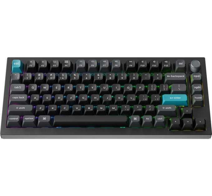 Keychron Клавіатура бездротова Keychron Q1 Ultra Keychron Red Switch Black RGB (Q1U-M1-UA)