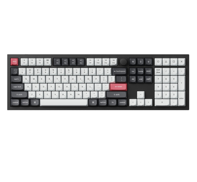 Keychron Клавіатура бездротова Keychron Q6 HE Magnetic Switch Black RGB (Q6H-M1-UA)