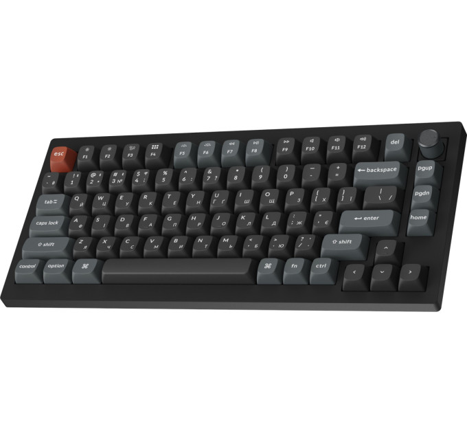 Keychron Клавіатура бездротова Keychron V1 Ultra Keychron Red Switch Black RGB (V1U-D1-UA)