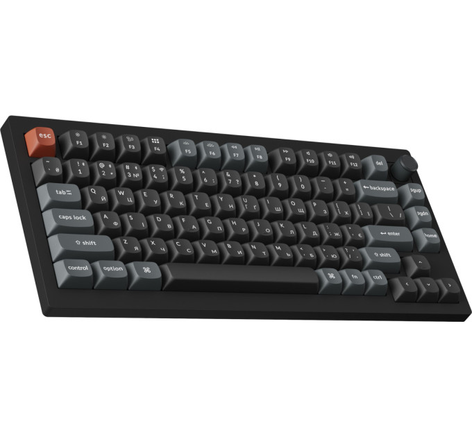 Keychron Клавіатура бездротова Keychron V1 Ultra Keychron Red Switch Black RGB (V1U-D1-UA)