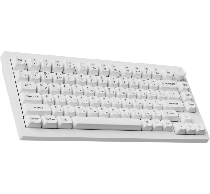 Keychron Клавіатура бездротова Keychron V1 Ultra Keychron Red Switch White RGB (V1U-F1-UA)