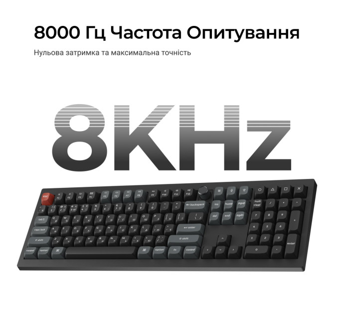 Keychron Клавіатура бездротова Keychron V6 Ultra Keychron Red Switch Black RGB (V6U-D1-UA)