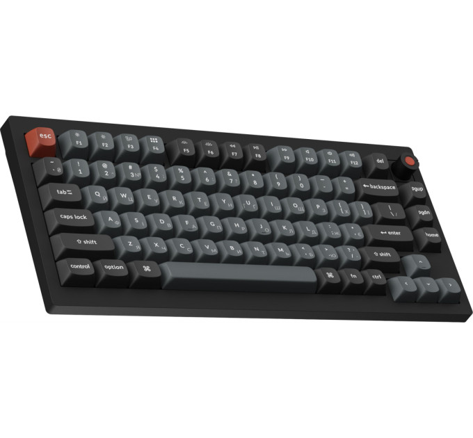 Keychron Клавіатура Keychron V1 8K Keychron Super Red Switch Black RGB (V1W-D1-UA)