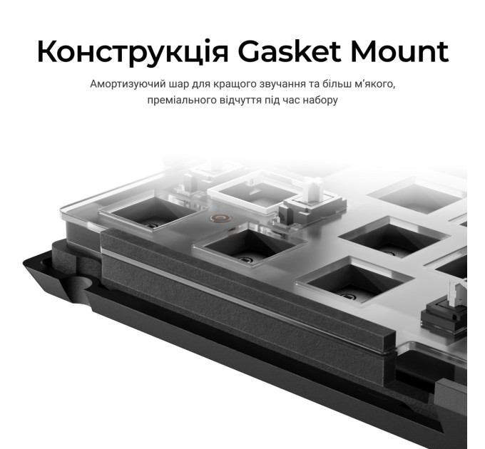 Keychron Клавіатура Keychron V1 8K Keychron Super Red Switch Black RGB (V1W-D1-UA)