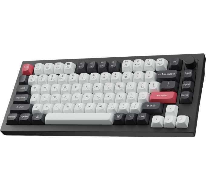 Keychron Клавіатура бездротова Keychron Q1 HE Magnetic Switch Black RGB (Q1H-M1-UA)