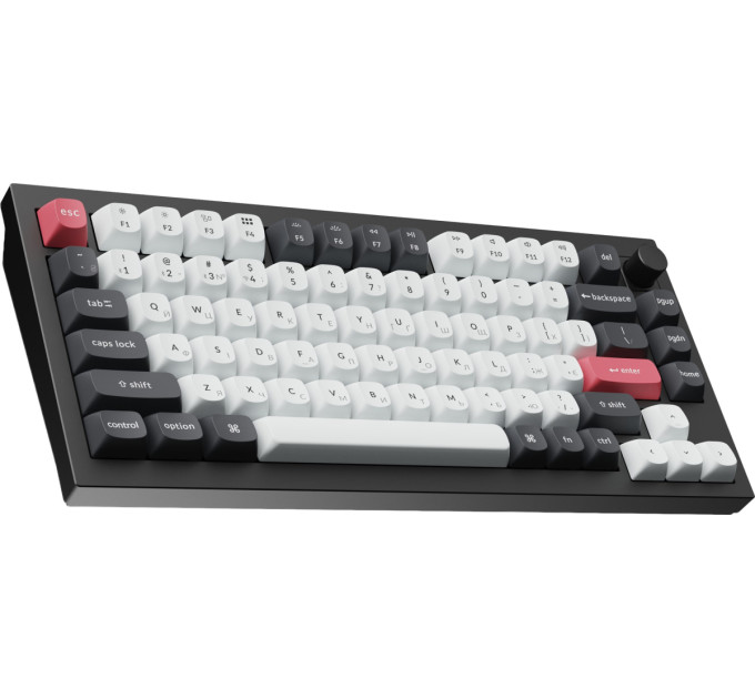 Keychron Клавіатура бездротова Keychron Q1 HE Magnetic Switch Black RGB (Q1H-M1-UA)