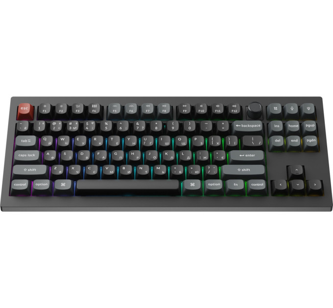 Keychron Клавіатура бездротова Keychron V3 Ultra Keychron Red Switch Black RGB (V3U-D1-UA)