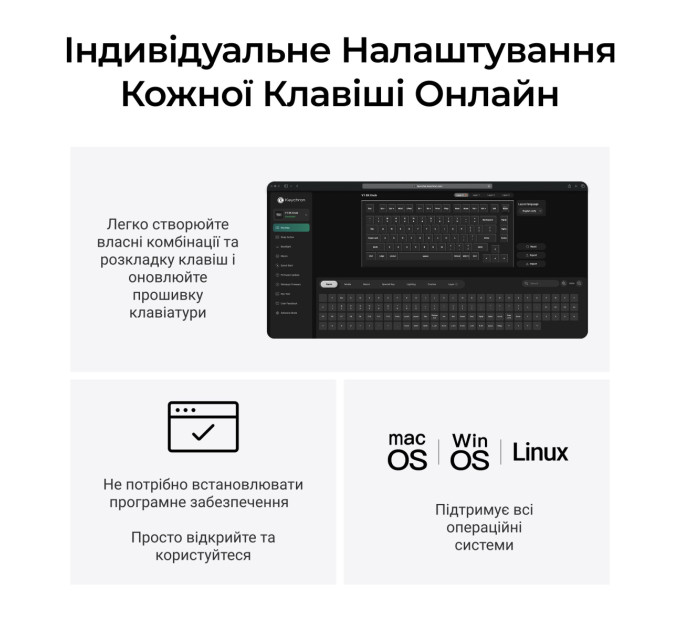 Keychron Клавіатура Keychron V6 8K Keychron Super Red Switch Black RGB (V6W-D1-UA)