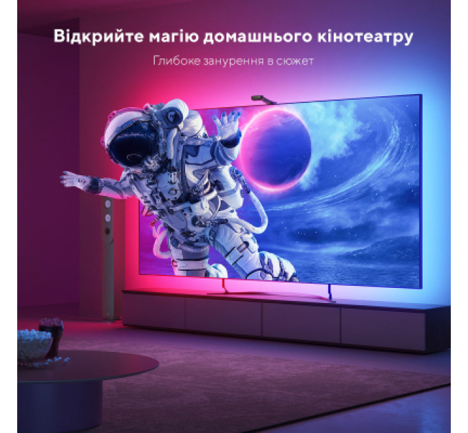 Govee Світлодіодна стрічка Govee Набір H605C Envisual TV Backlight T2 with Dual Cameras 75-85'', RGBIC, WI-FI/Bluetooth, чорний (H605C312)