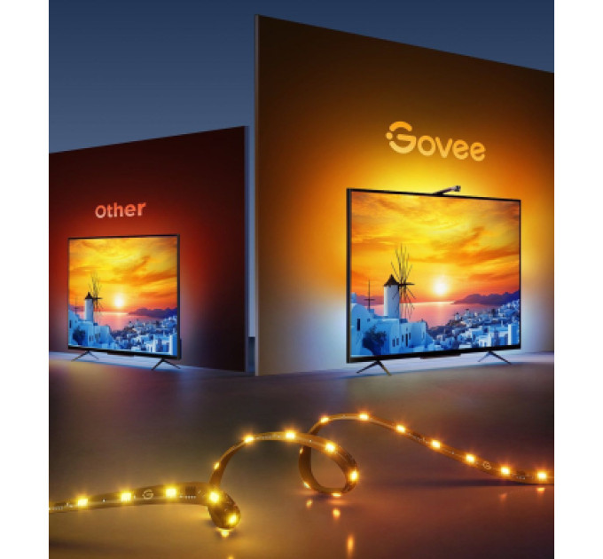 Govee Світлодіодна стрічка Govee Набір H6097 TV Backlight 3 Lite 40-50'', RGBICW, WI-FI/Bluetooth, чорний (H60973D1)