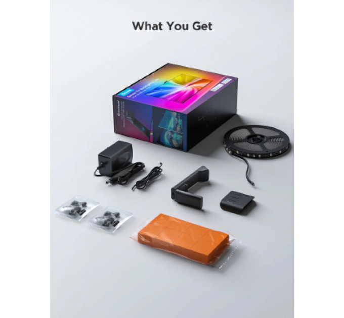 Govee Світлодіодна стрічка Govee Набір H6099 TV Backlight 3 Lite 55-65'', RGBIC, WI-FI/Bluetooth, чорний (H60993D1)
