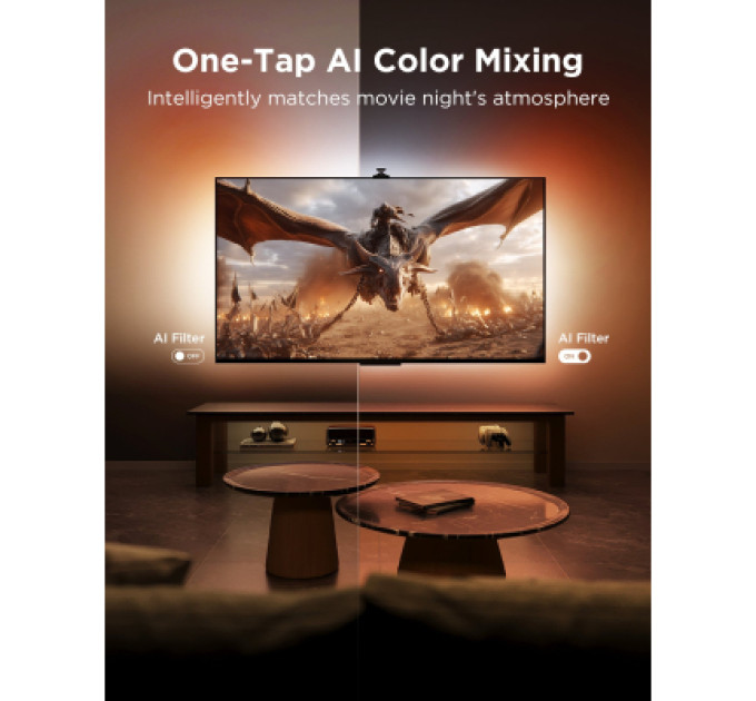 Govee Світлодіодна стрічка Govee Набір R2A80 Three-camera TV Backlight 55-65'', RGBIC, WI-FI/Bluetooth, чорний (R2A80C11)