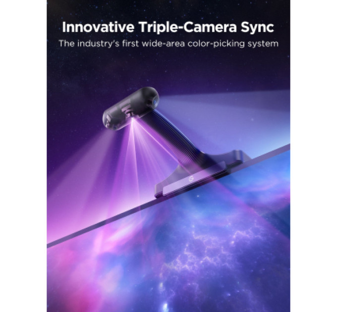 Govee Світлодіодна стрічка Govee Набір R2A80 Three-camera TV Backlight 55-65'', RGBIC, WI-FI/Bluetooth, чорний (R2A80C11)
