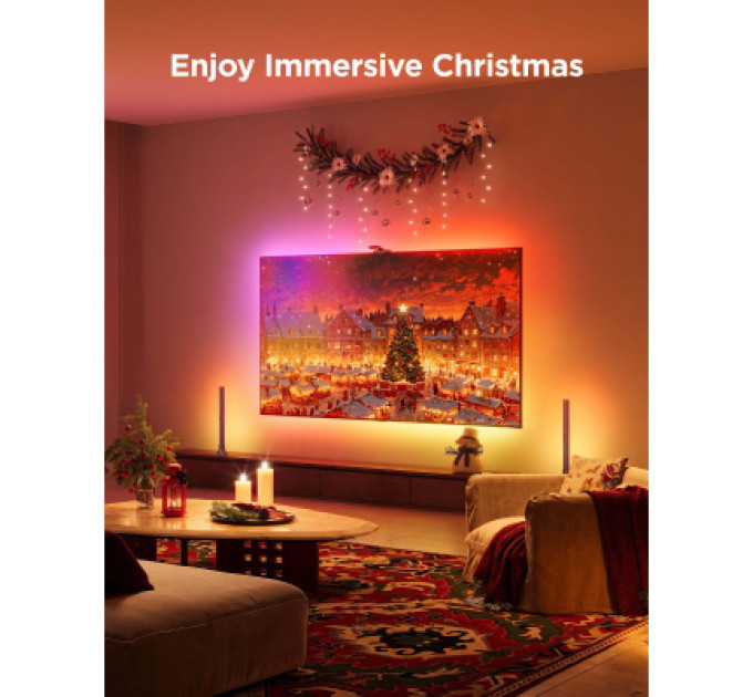 Govee Світлодіодна стрічка Govee Набір R2A80 Three-camera TV Backlight 55-65'', RGBIC, WI-FI/Bluetooth, чорний (R2A80C11)
