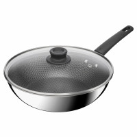 Сковорода Tefal ВОК Emotion+ Power з кришкою 28см (E3411655)