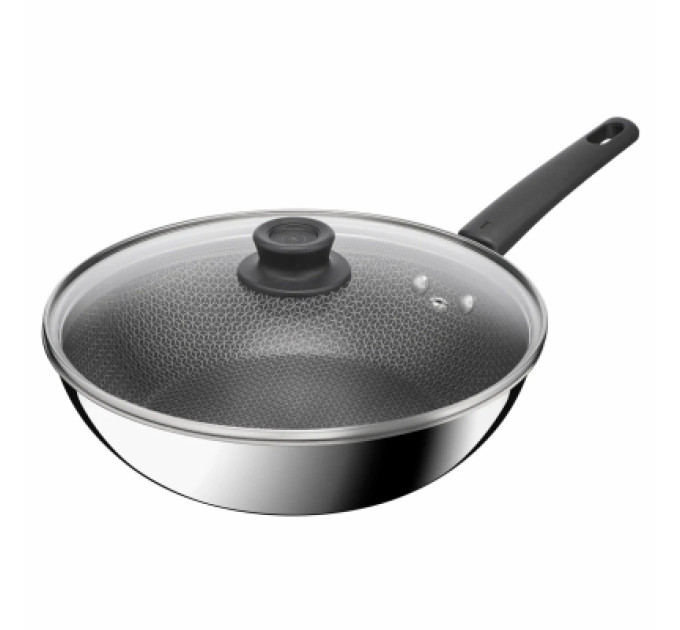 Tefal Сковорода Tefal ВОК Emotion+ Power з кришкою 28см (E3411655)