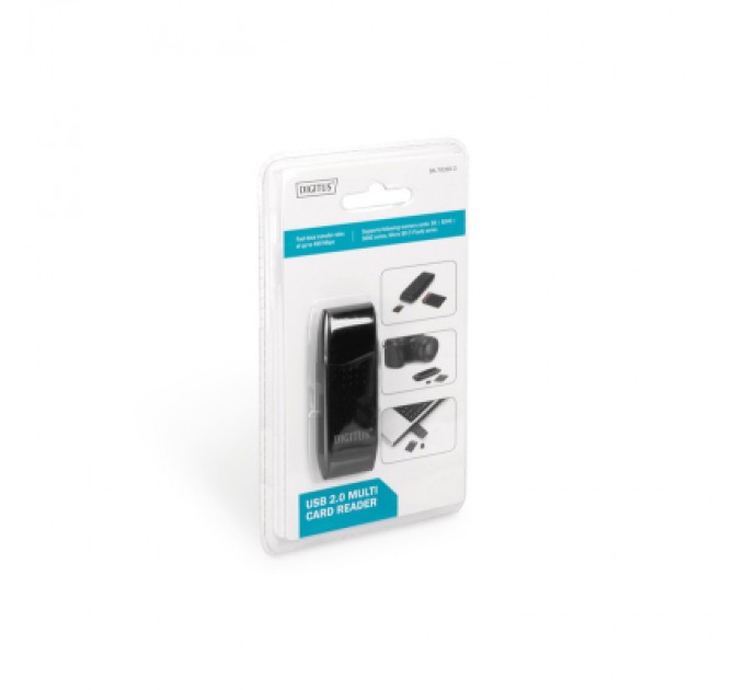Digitus Зчитувач флеш-карт Digitus USB 2.0 SD/MicroSD (DA-70310-3)