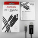 AXAGON Кабель мультимедійний USB-C to DisplayPort M 1.8m 4K60Hz black AXAGON (RVC-DPC)