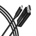 AXAGON Кабель мультимедійний USB-C to DisplayPort M 1.8m 4K60Hz black AXAGON (RVC-DPC)
