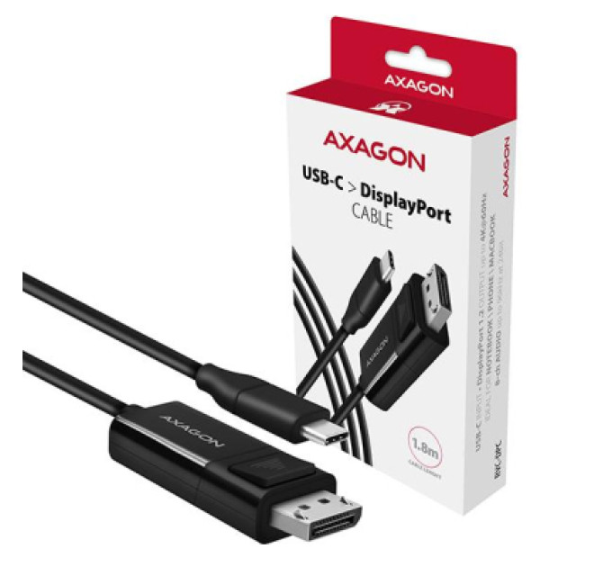 AXAGON Кабель мультимедійний USB-C to DisplayPort M 1.8m 4K60Hz black AXAGON (RVC-DPC)