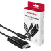 AXAGON Кабель мультимедійний USB-C to DisplayPort M 1.8m 4K60Hz black AXAGON (RVC-DPC)
