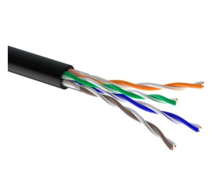 Кабель мережевий OK-Net UTP 305м cat.5e зовнішній (U/UTP-cat.5Е) (КПП-ВП (100) 4*2*0,51)