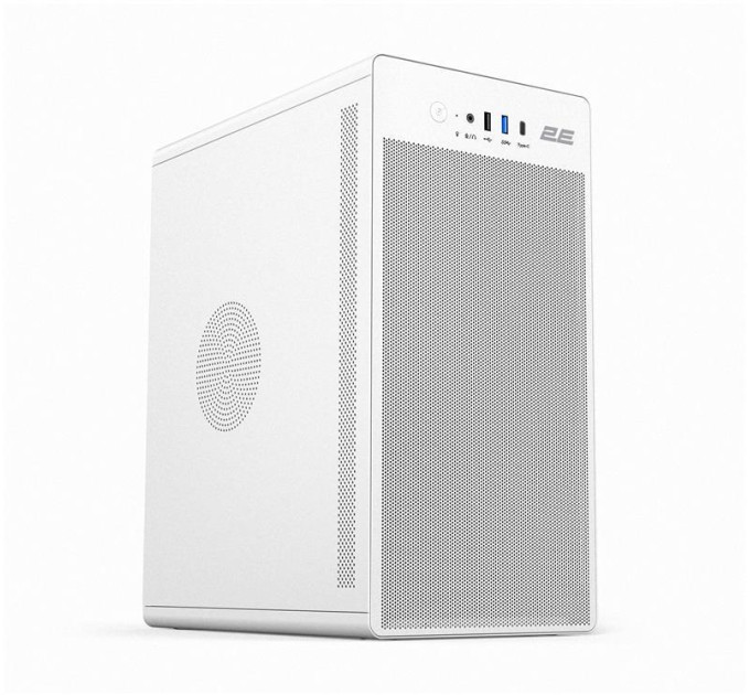 Комп'ютер персональний 2E Rational Intel i3-12100, 8Gb, F128GB+500GB, UMA, H610, 2E-V285W-400, Win11H+M365P1yr, білий