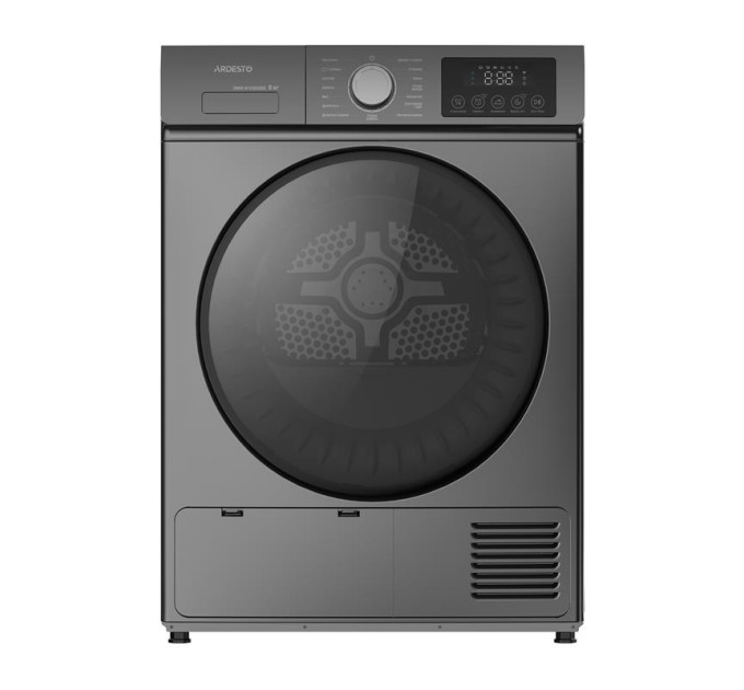 ARDESTO HA Сушильна машина ARDESTO тепловий насос Black Mars, 8кг, A++, 65см, дисплей, підсвіч.барабана, сірий