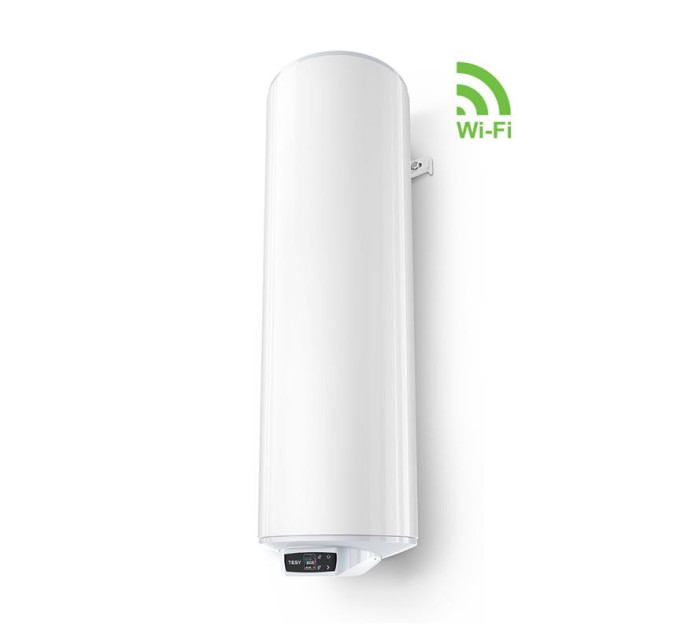 Tesy Водонагрівач електр. TESY Bilight Cloud GCV 803530 B15 EW, 80л, 3 кВт, круглий слім, ел. керування, Wi-Fi, Болгарія, B