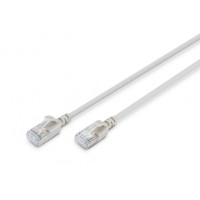 Патч-корд DIGITUS CAT 6a F-FTP Slim, 2 м, AWG 32/7, Cu, LSZH, сірий