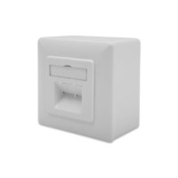 Настінна розетка DIGITUS САТ 6А STP 2xRJ45, 8P8C, для зовнішньої проводки