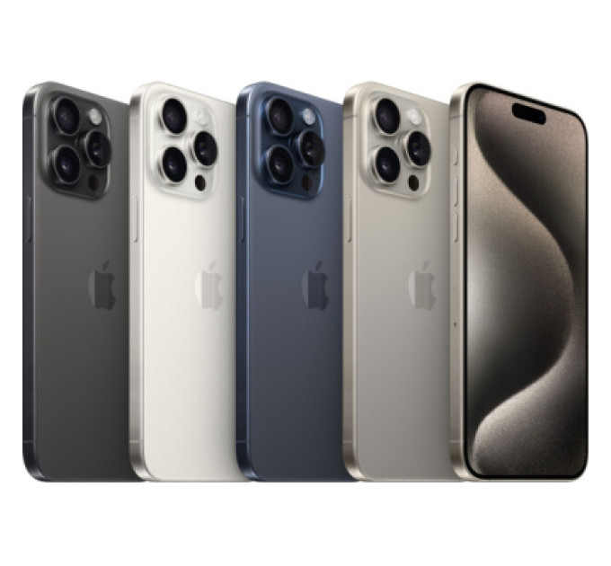 Apple Мобільний телефон Apple iPhone 15 Pro Max 512Gb Black Titanium (REF A+) BREEZY (2QMU7C3)