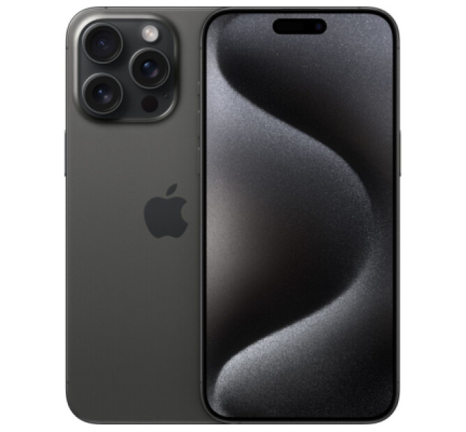 Apple Мобільний телефон Apple iPhone 15 Pro Max 512Gb Black Titanium (REF A+) BREEZY (2QMU7C3)