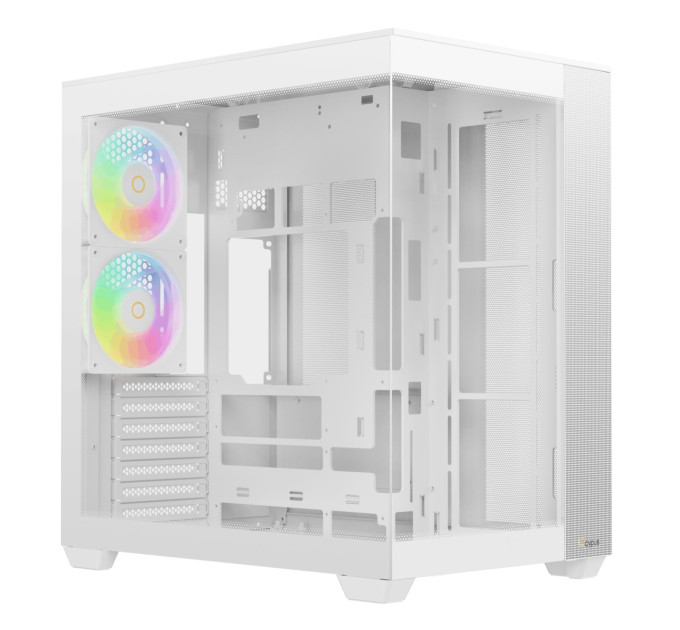 OCYPUS Корпус для комп'ютера ATX W/O PSU DELTA C74 ARGB білий (DELTA-C74-WHD200XX-GL) OCYPUS