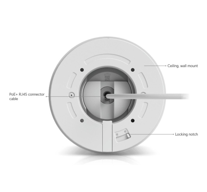 Ubiquiti Мережева відеокамера UVC-G6-PRO-TURRET-W UBIQUITI
