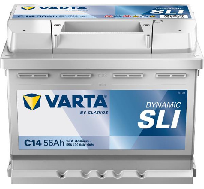 Varta Auto Акумулятор Varta Dynamic SLI 12В 56Аг 480А R+ (556400048)