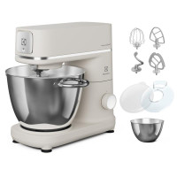 Кухонна машина Electrolux, 1200Вт, чаша-метал, корпус-метал, насадок-4, білий