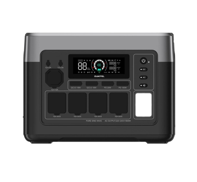 OUKITEL Зарядна станція Oukitel P1500E Plus, 1800W, 1536Wh, LiFePO4