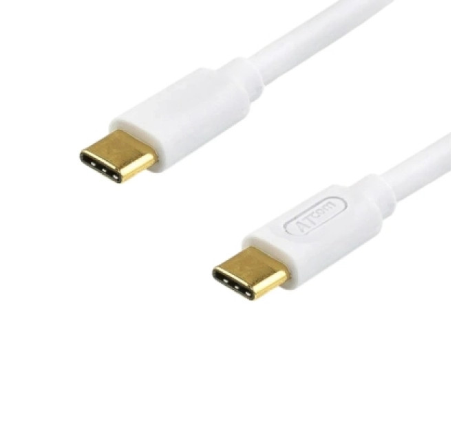 Atcom Дата кабель USB-C to USB-C 0.3m 60W 3A QC 3.0 white Atcom (AT-C03)