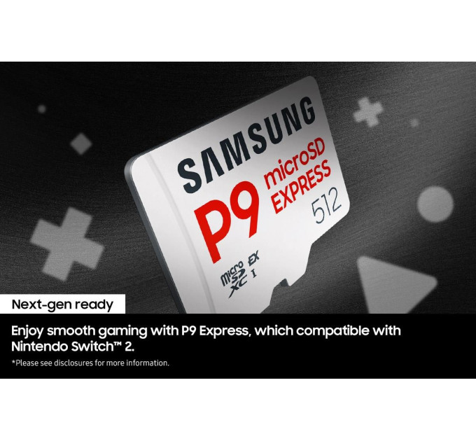 Samsung Карта пам’яті SAMSUNG  microSD Express Card  P9, до 800 Мб/с