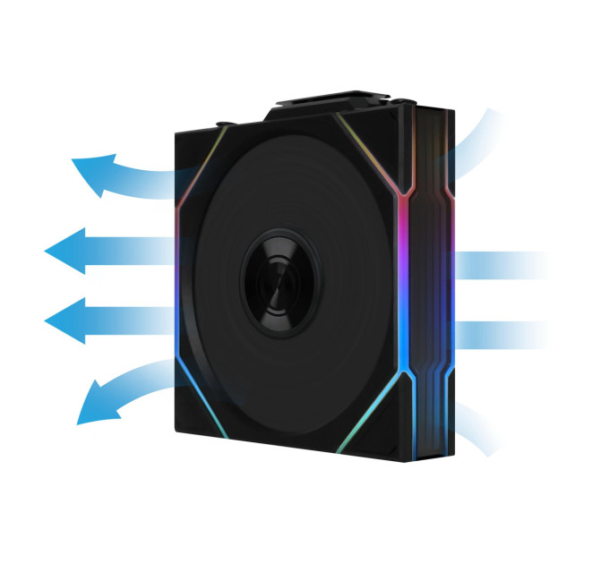 Вентилятор Lian Li Uni Fan TL Wireless Reverse 120-3 Black (G99.12RTL1W3B.00)