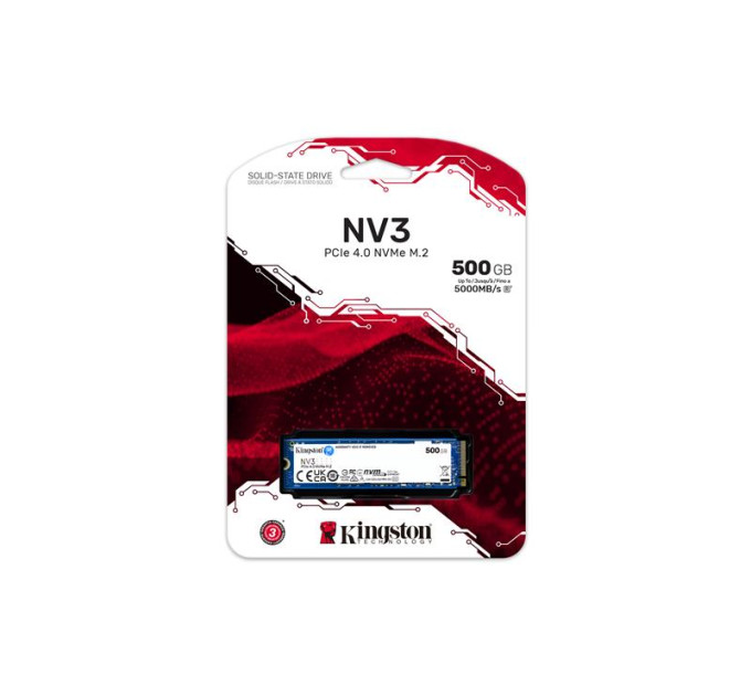 Kingston Накопичувач SSD M.2 2280 500GB Kingston (SNV3S/500G)