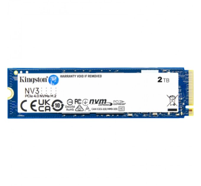 Kingston Накопичувач SSD M.2 2280 2TB Kingston (SNV3S/2000G)
